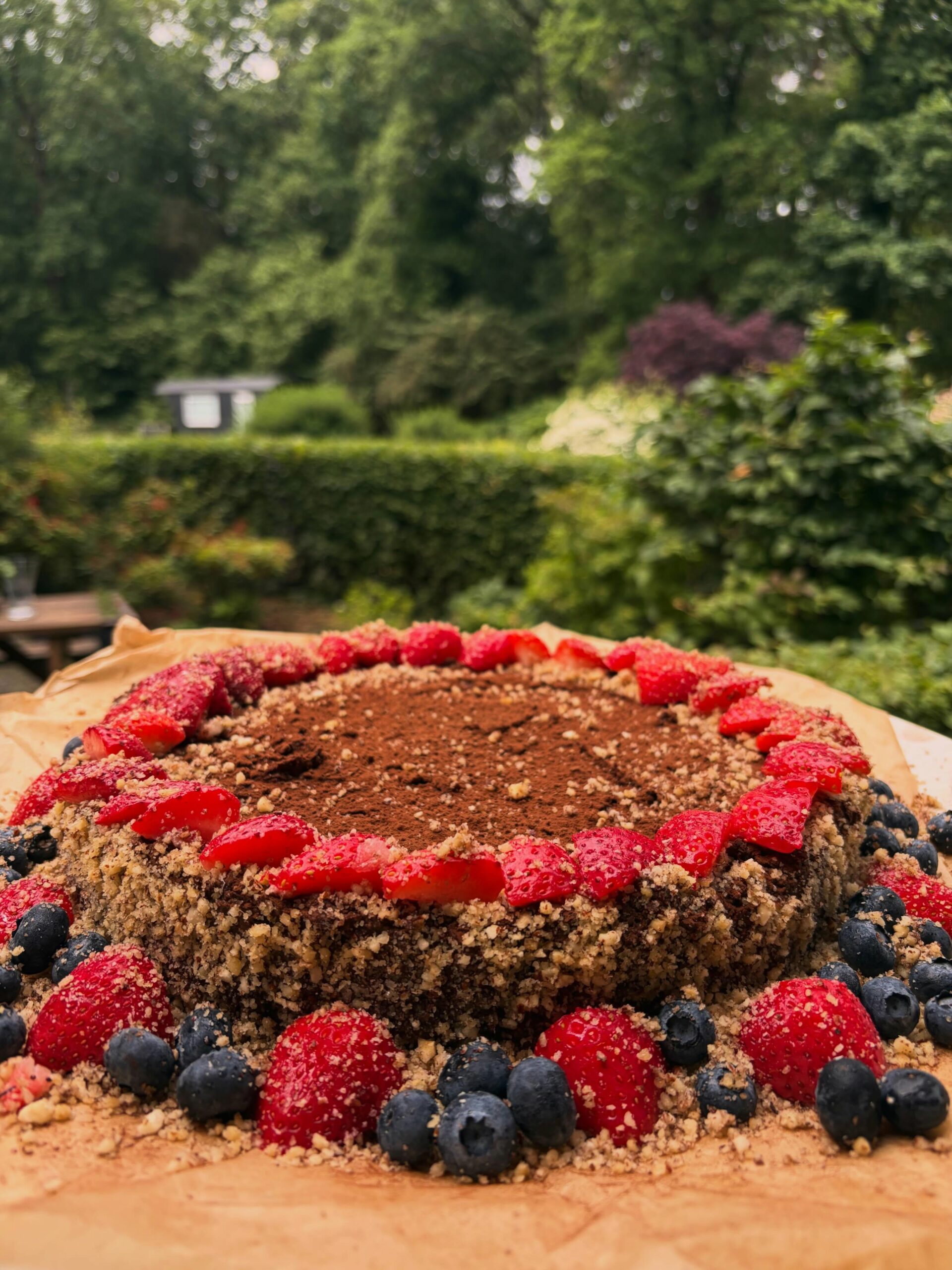 Gâteau végétarien pour célébrer le dernier jour de la retraite